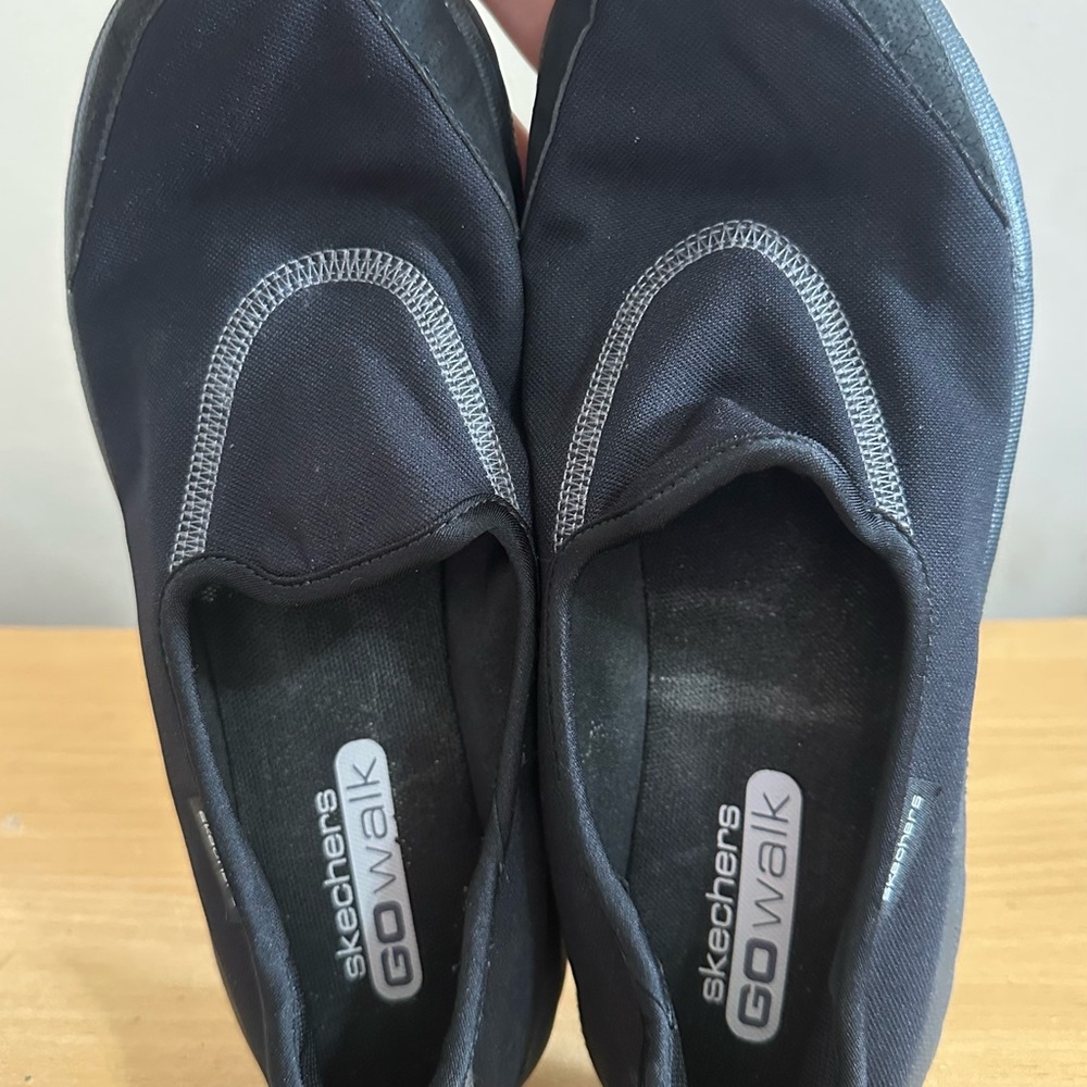 Skechers GOwalk Black Slip-On Shoes